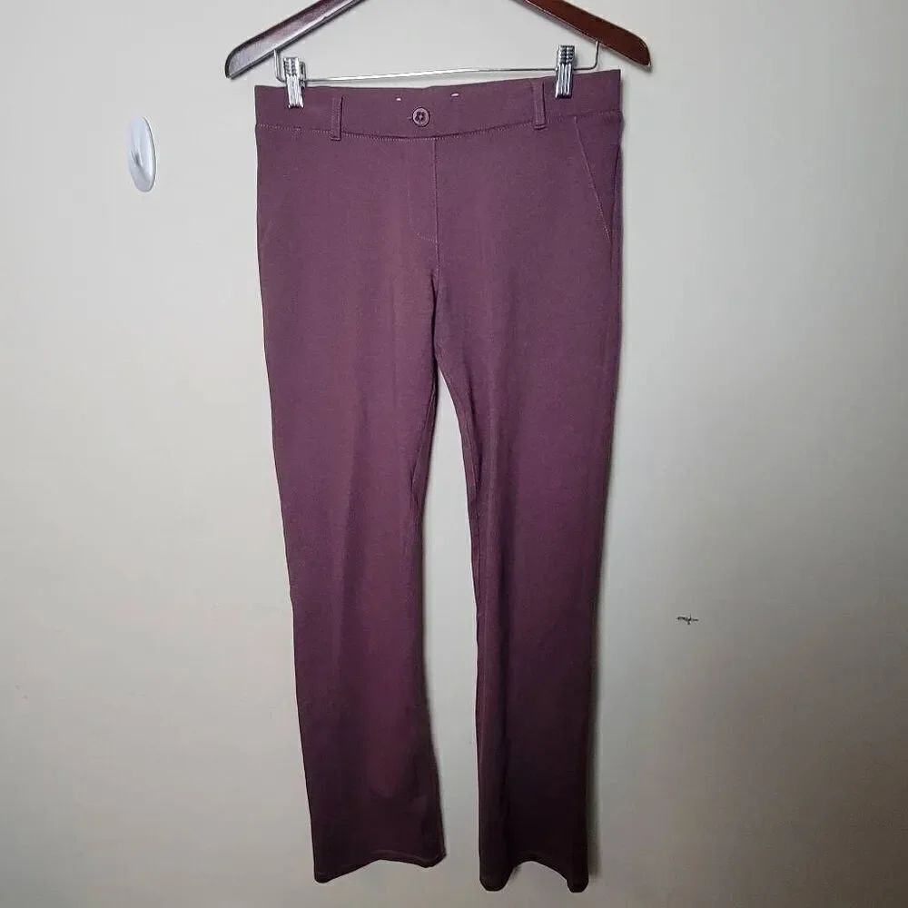 Betabrand Straight Classic Sterling Rose Purple Pink Dress Yoga Pants Medium